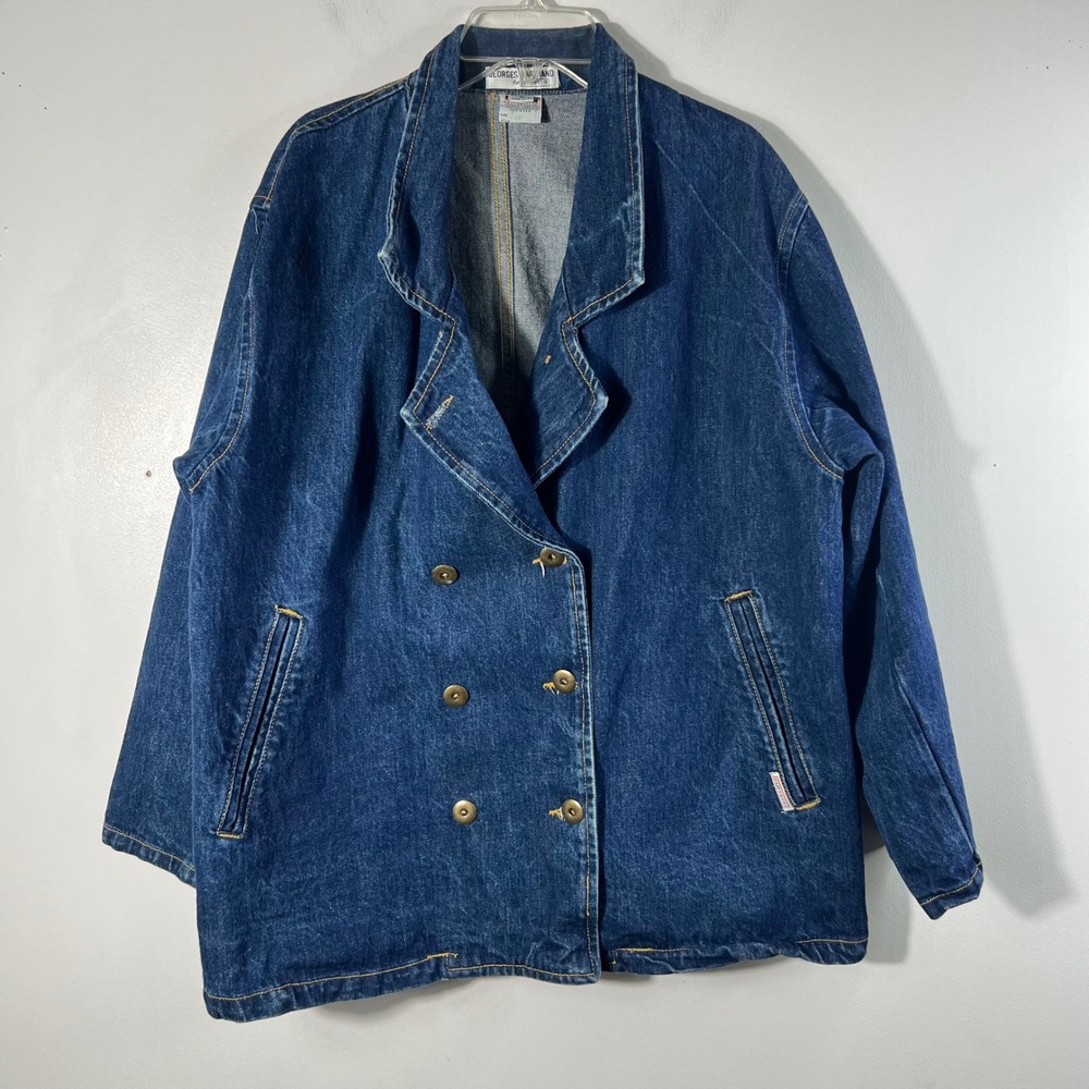 Vintage Georges Marciano Guess Denim Jacket S Made in USA Cotton